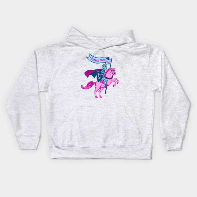 Transgender Protector Kids Hoodie by AKA Wally